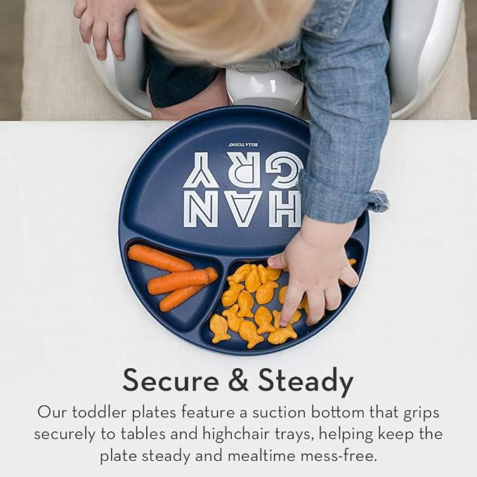 Bella Tunno Suction Plate for Babies & Toddlers, Self-Feeding Dish for Baby Led - Image 4