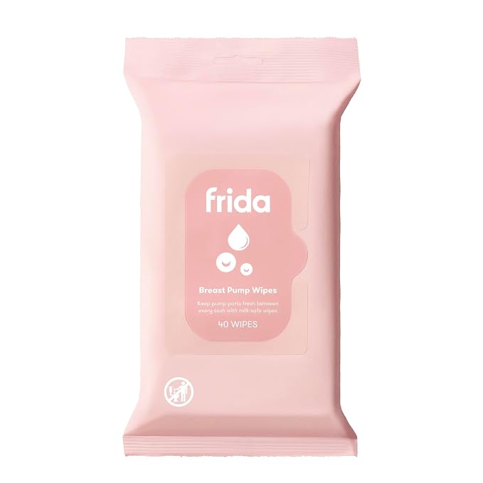 Frida Mom Breast Pump Wipes, Removes Breastmilk Residue, Made by Frida