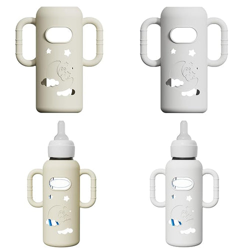 2 Pack Silicone Sleeves for Dr Brown's Glass Bottles, Drop Protection Bottle by AYHIT