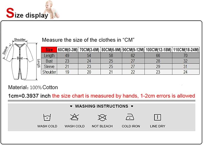 Newborn Baby 2-way Zipper Romper Cotton One-piece Jumsuit 3-pack, 0-24 Months - Image 6
