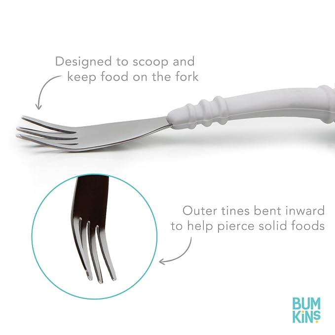 Bumkins Disney Toddler Utensils, Kids Size Fork and Spoon Set, Silicone and - Image 4