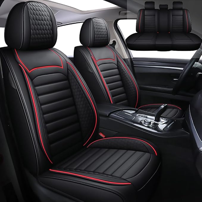 Leather Car Seat Covers for Toyota Corolla 2006-2024, Car Seat Covers Full Set by BLAWIWAL
