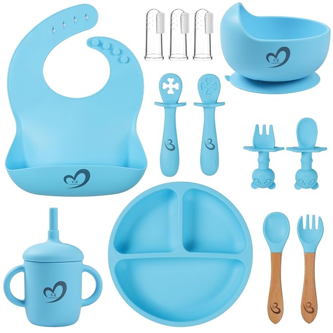 Silicone Baby Feeding Set Essentials, Baby Led Weaning Supplies, Baby Spoons by CZMurphy
