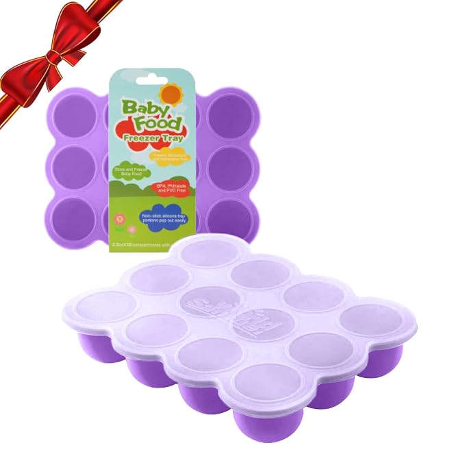 Samuelworld Baby Food Storage Container, 12 Portions x 2.5oz by Samuelworld