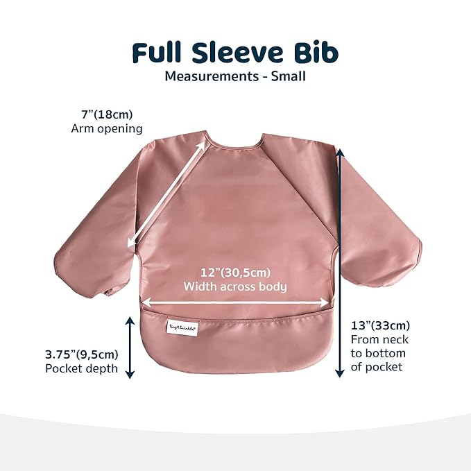 Tiny Twinkle Long Sleeve Bib for Babies & Toddlers – Waterproof Smock Bib for - Image 8