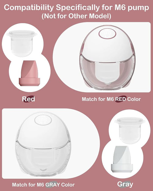 12PC M6 Breast Pump Replacement Accessories, Including 8pcs Duckbill Valve and - Image 2