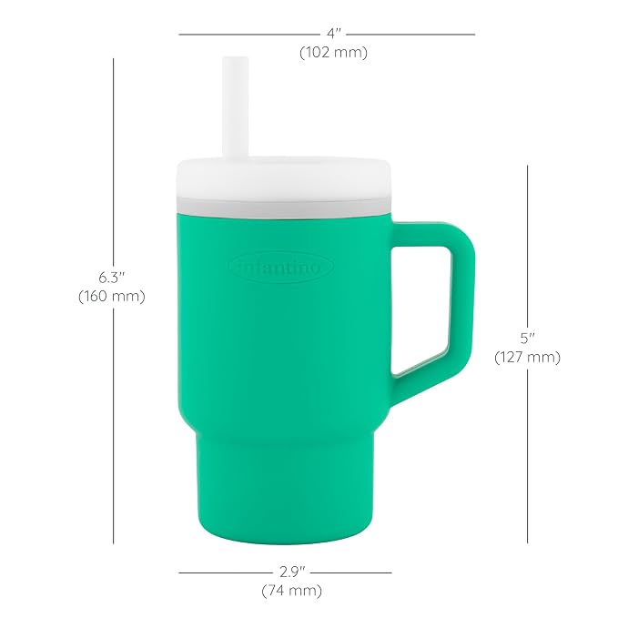 Infantino My 1st Tumbler, Silicone Sippy Cup - Image 6