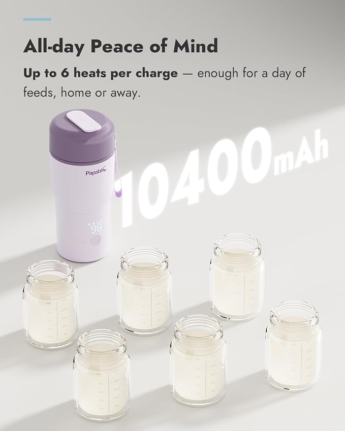 Papablic Portable Bottle Warmer – Fast Heating Baby Bottle Warmer on The Go - Image 6