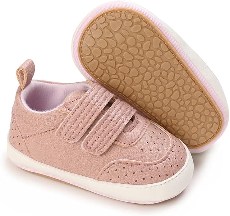 Clowora Baby Boys Girls Shoes Non-Slip Rubber Sole Sneakers Infant First by Clowora