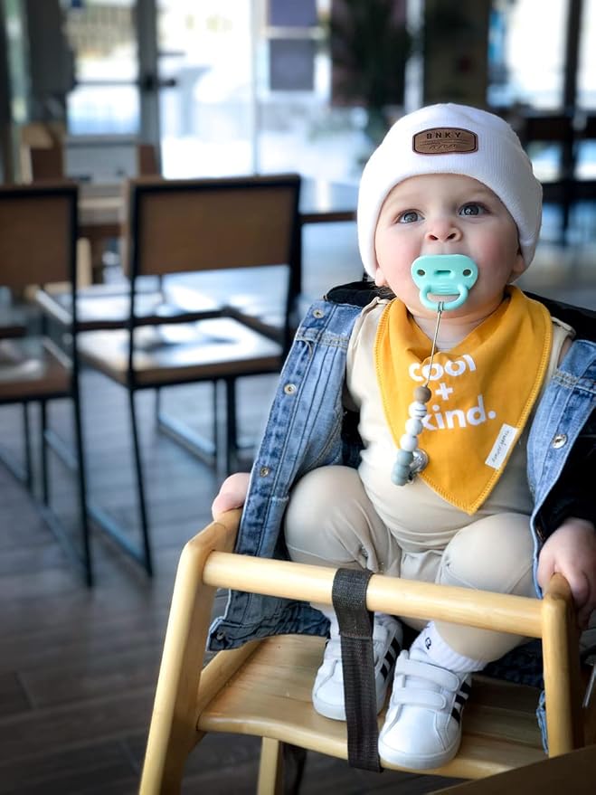 Denver James Bandana Feeding Drool Baby Bib I Soft Organic Cotton I Fleece Back - Image 4