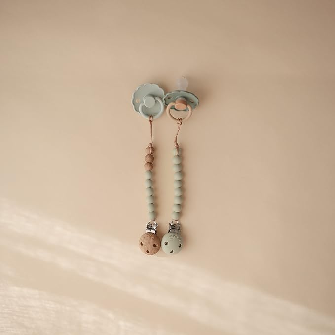 mushie 100% Silicone Baby Pacifier Clip BPA Free | Eva - Image 2