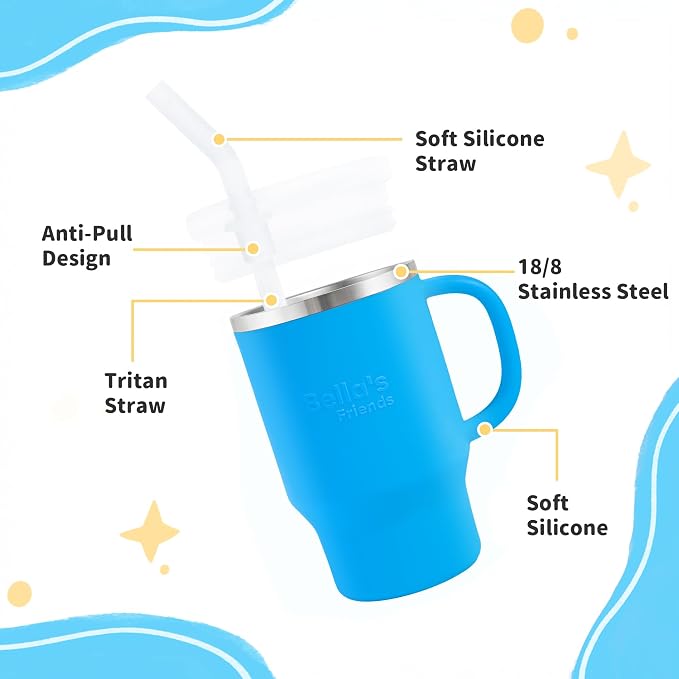 Bella's Friends Handy Mini Tumbler – Adorable 9 oz Toddler Sippy Cup, Stainless - Image 4