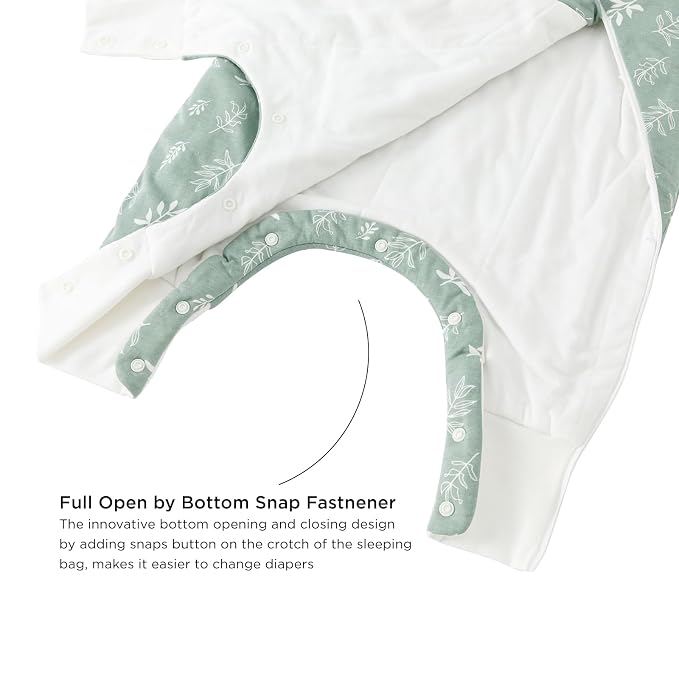 Duomiaomiao 1.5 TOG Toddler Sleep Sack 6-12 Months 100% Cotton Four Season Side - Image 5