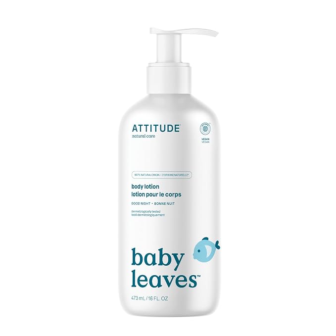 ATTITUDE Baby Lotion, EWG Verified Moisturizer, Dermatologically Tested by ATTITUDE