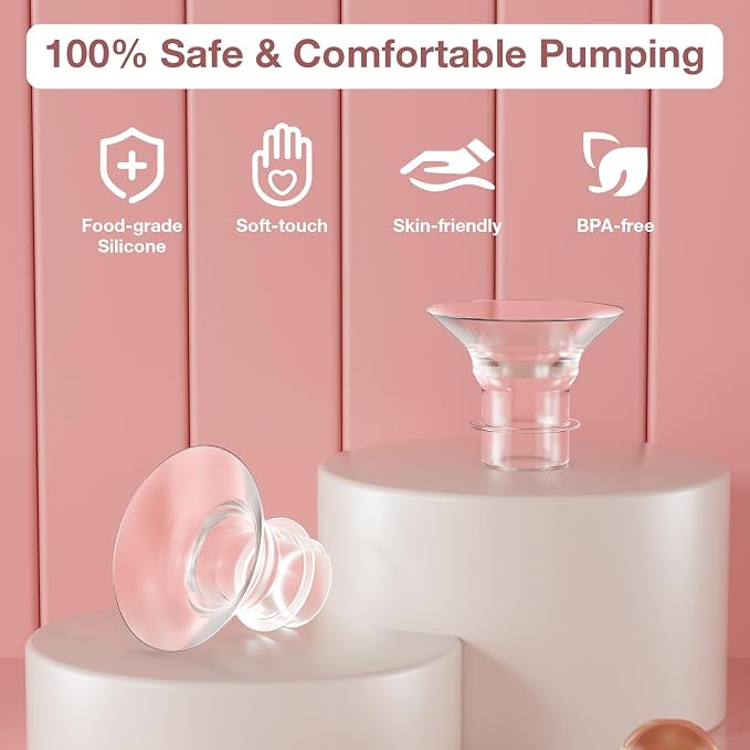 Flange Inserts 17mm for 24mm Flanges/Shields of Pumps, Softer Silicone Flange - Image 2