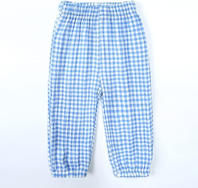 MYGBCPJS Baby Boys Girls Cotton Linen Trousers Kids Casual Ankle Pants Loose - Image 2