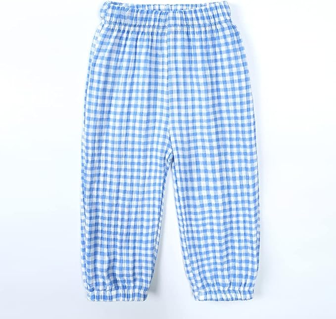 MYGBCPJS Baby Boys Girls Cotton Linen Trousers Kids Casual Ankle Pants Loose - Image 3