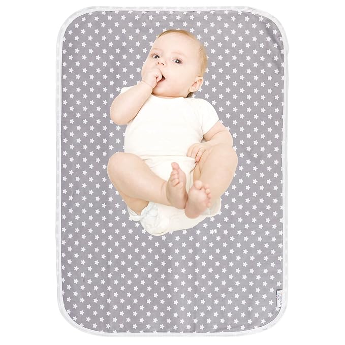 Baby Diaper Changing Pad, 21 5/8" x 31.5" Waterproof Changing Pad Liners 2Pack by PHOEBUSBABY