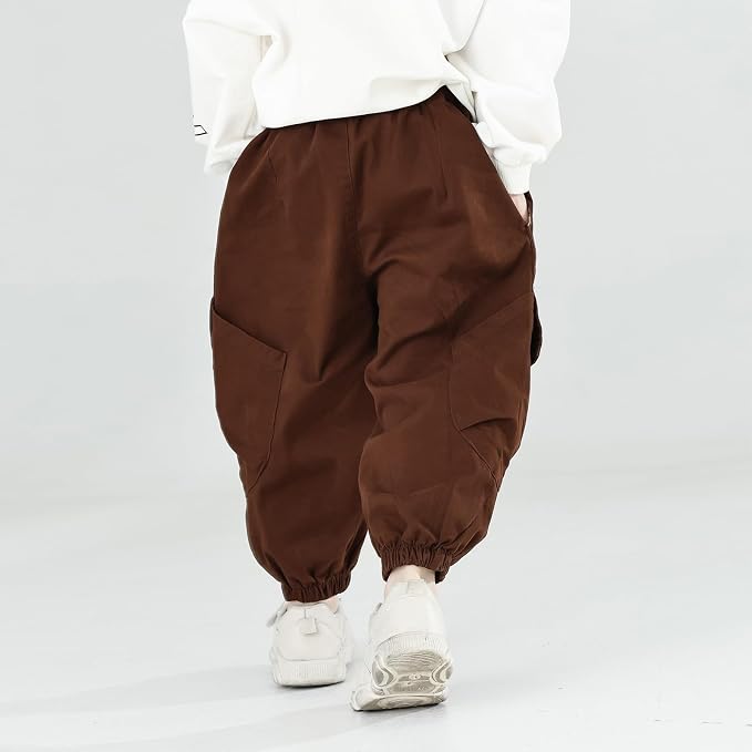MINI PANDA Toddler Pants Boys& Girls, Relaxed Stretch Twill Toddler Casual Pants - Image 6