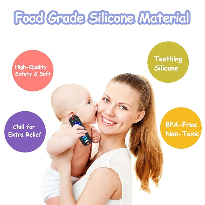 Baby Teething Toys, Food Grade Silicone Teether - Image 2