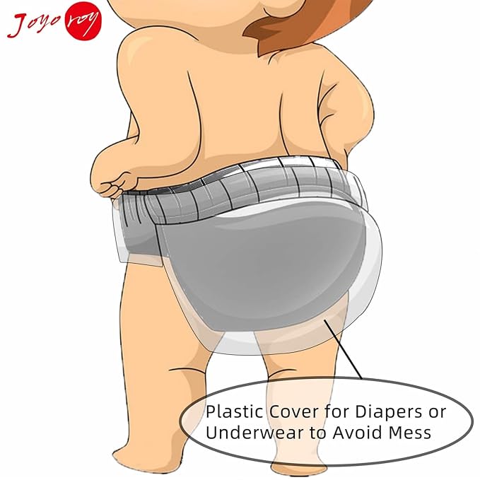 Joyo roy Plastic Underwear for Toddlers Cloth Diaper Cover Rubber Pants for - Image 6