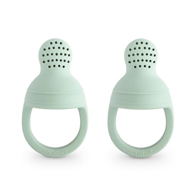 mushie Silicone Baby Fresh Fruit & Food Feeder Pacifier | 6 Months+ by mushie