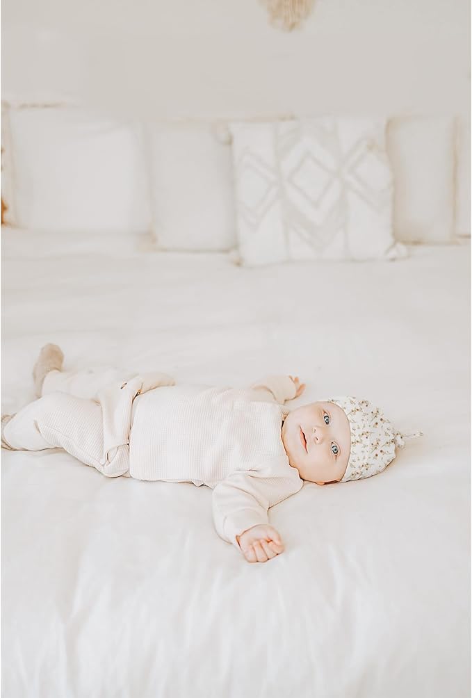 Konssy 6 Pack Baby Newborn Hats Set Knot Beanie Hats Soft - Image 4