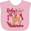 inktastic Baby's First Christmas Baby Bib by Inktastic