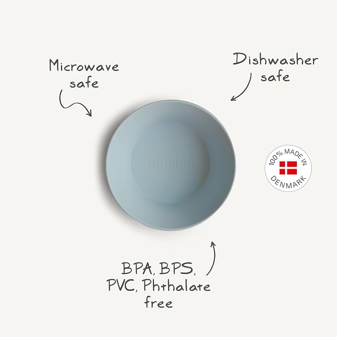 mushie Round Dinnerware Bowls for Kids | Made in Denmark - Image 9