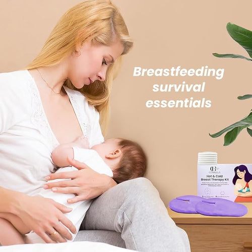 2 Larger Breast Ice Packs with Soft Covers and 6 Breast Pads - Image 2