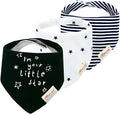 JN&LULU 3 Pack Newborn Baby Bibs Bandana Drool Bibs by JNLULU
