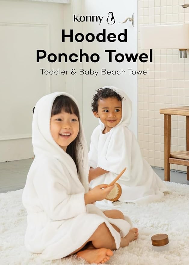 Konny Baby Hooded Towel Rayon from Bamboo Cotton Baby Bath Beach Towel Hooded - Image 7