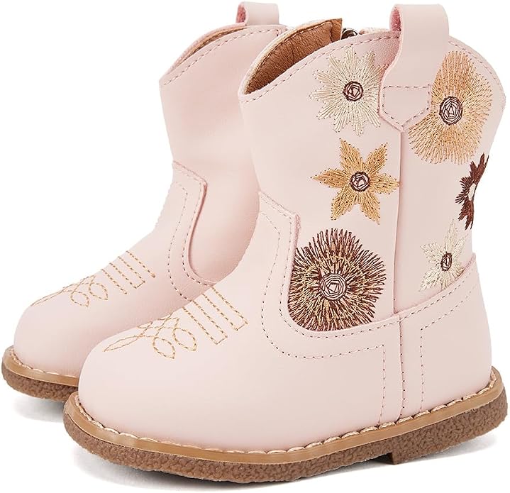BMCiTYBM Baby Cowboy Cowgirl Boots Infant Western Shoes Boys Girls Round Toe by BMCiTYBM