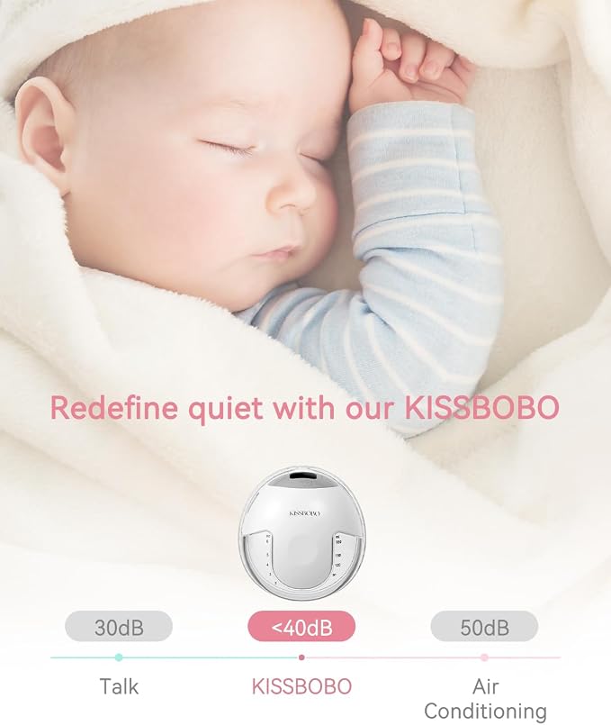 KISSBOBO Hands Free Breast Pump, Wearable Breastfeeding Pump - Image 6