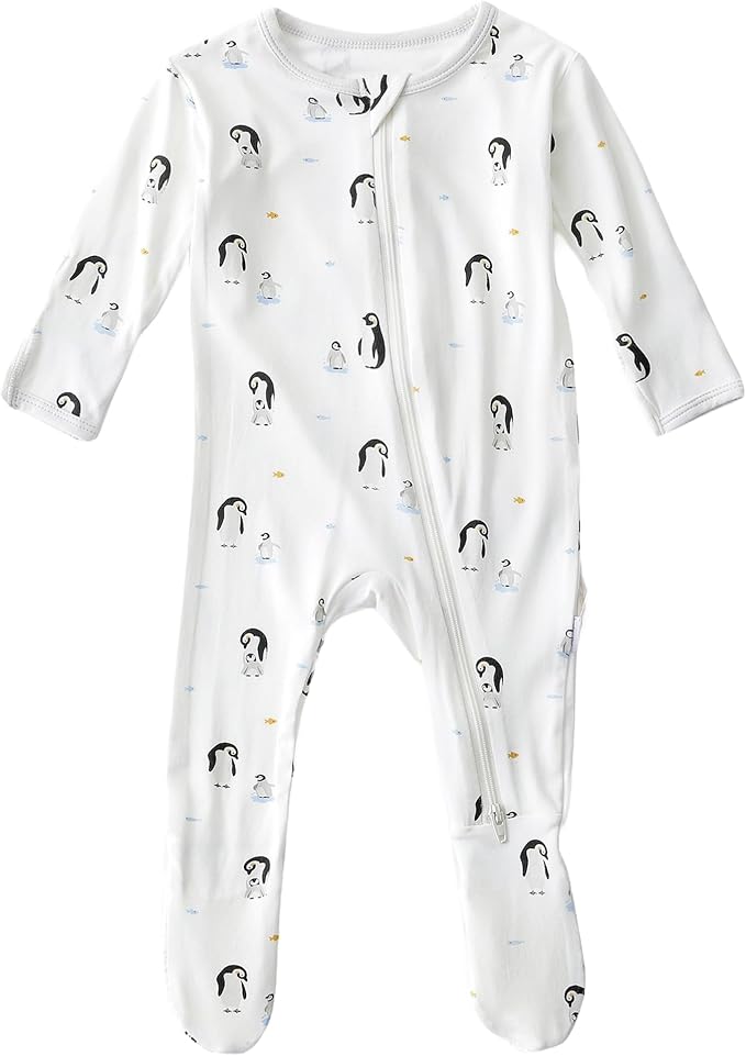 Bamboo Little Soft Baby Footie Pajamas, Baby Clothes, Newborn Sleepers by BambooLittle