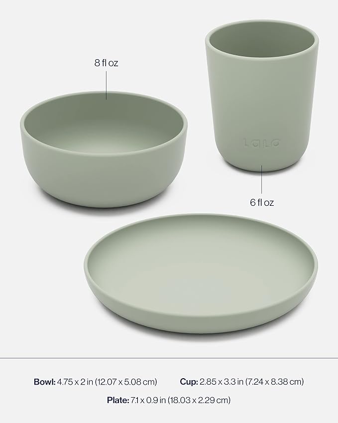 Lalo Big Bites Kids Dinnerware Starter Set - Image 4