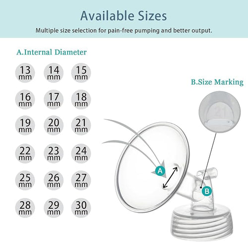 18mm Flange Compatible with Spectra S1 S2 9 Plus Synergy Gold Breastpump - Image 2