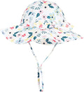 Baby Girl Sun Hat with UPF 50+ Outdoor Adjustable Beach Hat with Wide Brim by DANMY
