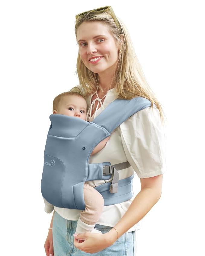 GROWNSY Baby Carrier Newborn to Toddler, Cozy Baby Wraps Carrier, Ergonomic - Image 8