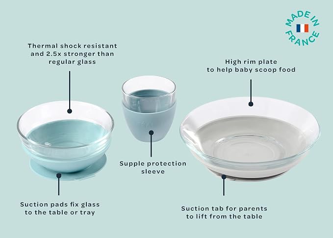 BEABA 3-Piece Glass Meal Set - Image 2