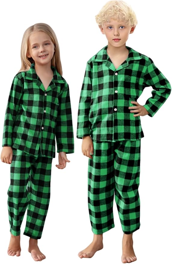 Schbbbta Family Matching Pajamas Holiday Sleepwear Long Sleeve Pjs Sets - Image 3