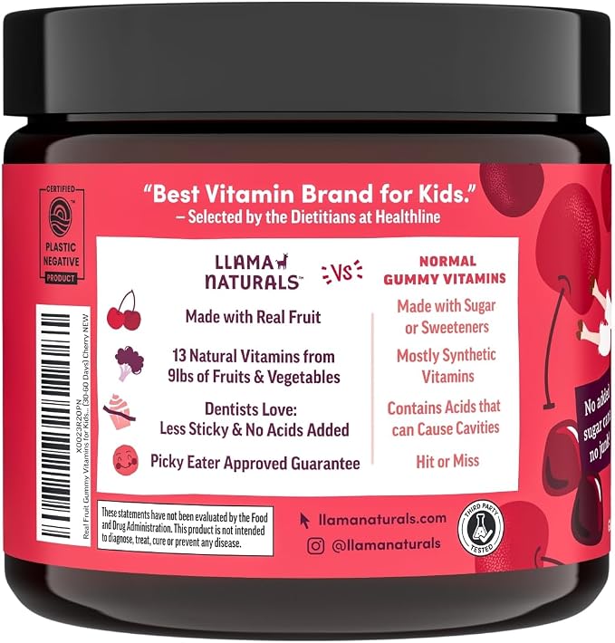 Llama Naturals Kids Multivitamin Gummies, Organic - Image 5
