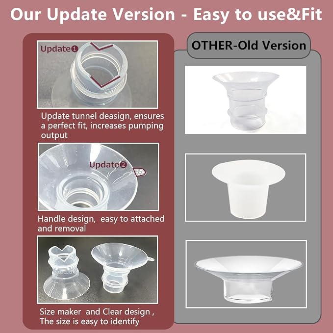Update Flange Insert 21mm 2pcs for 24mm Flange/Shield of Most Pumps, Silicone - Image 3