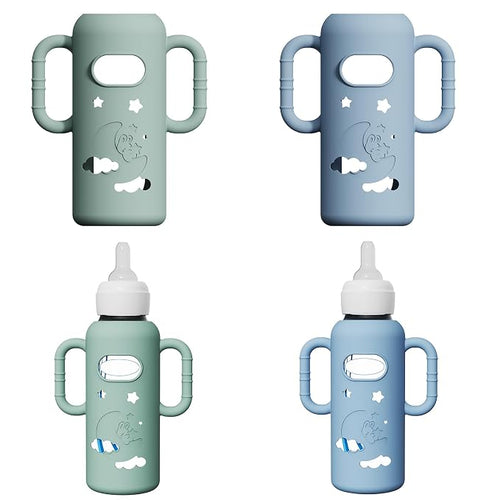2 Pack Silicone Sleeves for Dr Brown's Glass Bottles, Drop Protection Bottle by AYHIT