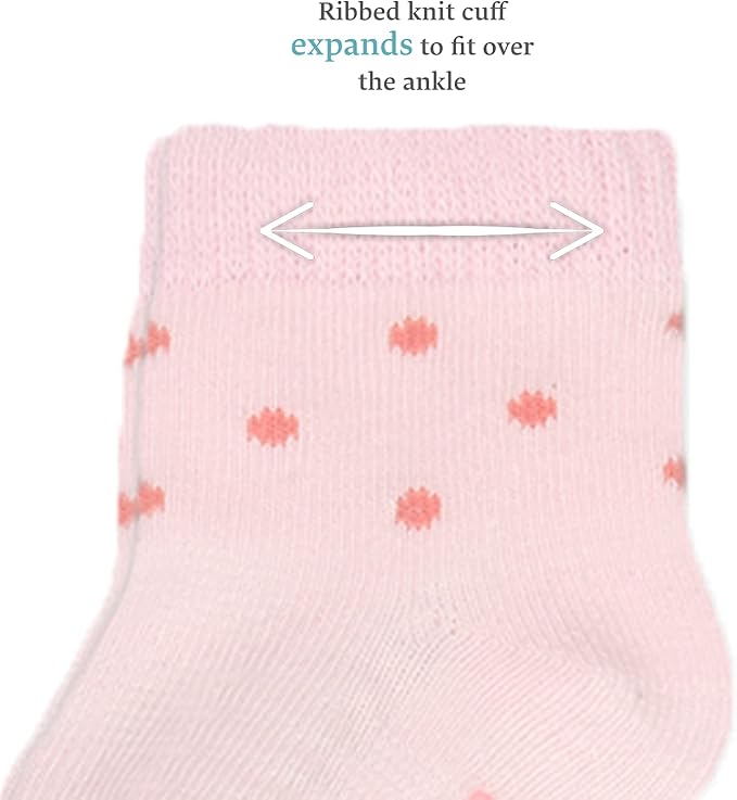 Fruit of the Loom Baby 14-Pack Grow & Fit Flex Zones Cotton Stretch Socks - Image 3