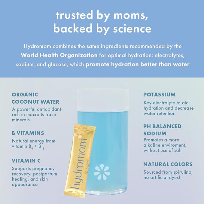 Boobie Hydromom Superfood Electrolyte Drink Mix, Strawberry Kiwi + Blue - Image 6