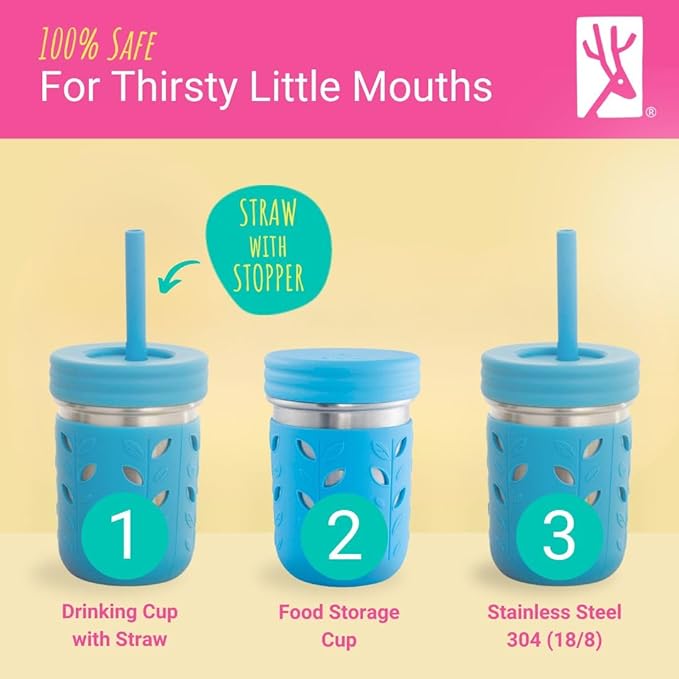 Elk and Friends 14oz Stainless Steel Kids + Toddler Drinking Cups | The - Image 3