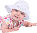 Baby Girl Sun Hat with UPF 50+ Outdoor Adjustable Beach Hat with Wide Brim by DANMY