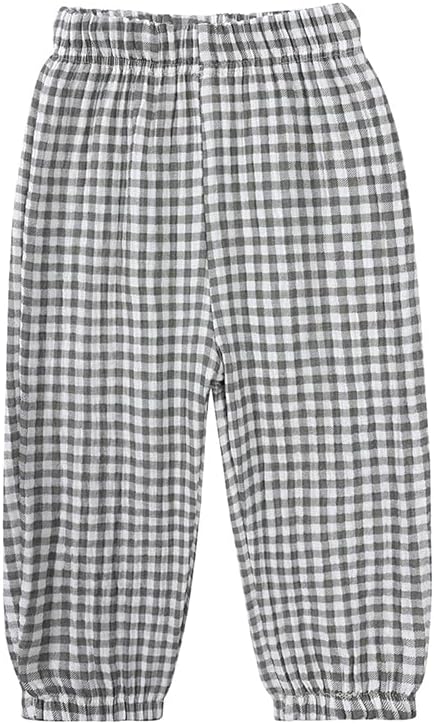 MYGBCPJS Baby Boys Girls Cotton Linen Trousers Kids Casual Ankle Pants Loose - Image 3