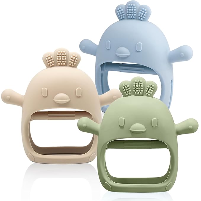 3 Packs Baby Teething Toy Silicone Teething Mitten by ChooKaChoo